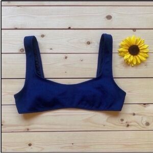 Solid & Striped Bikini Top New